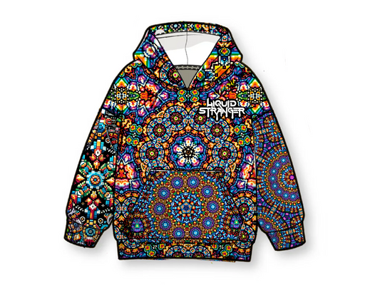 💥💥Pre Order💥💥 LIQUID STRANGER FRACTAL OVERSIZED HOODIE